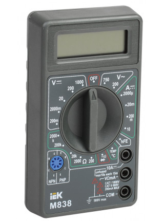 МУЛЬТИМЕТР ИЭК UNIVERSAL М838