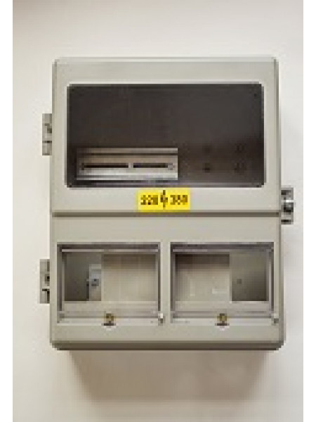 КОРПУС КДЕ-2 С DIN РЕЙКОЙ (НА 2 СЧЕТЧИКА 1Ф) IP54