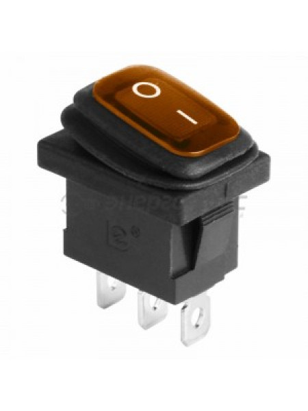 МИКРО ПРЯМОУГ.ЖЕЛТЫЙ MINI ВЛАГОЗАЩИЩЕННЫЙ С ПОДСВ. 6А (3с) REXANT 36-2177