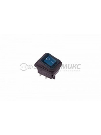 МИКРО ПРЯМОУГ.СИНИЙ ВЛАГОЗАЩИЩЕННЫЙ С ПОДСВ. 15А REXANT 35*21 36-2361