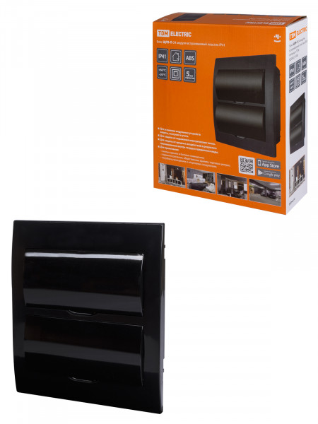КОРПУС МОДУЛЬНЫЙ ПЛАСТ.ЩРВ 24 IP40 АНТРАЦИТ TDM SQ0902-1006