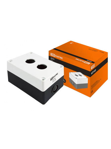 КОРПУС ДЛЯ КНОПОК 2 МЕСТА БЕЛЫЙ КП102 TDM SQ0705-0002