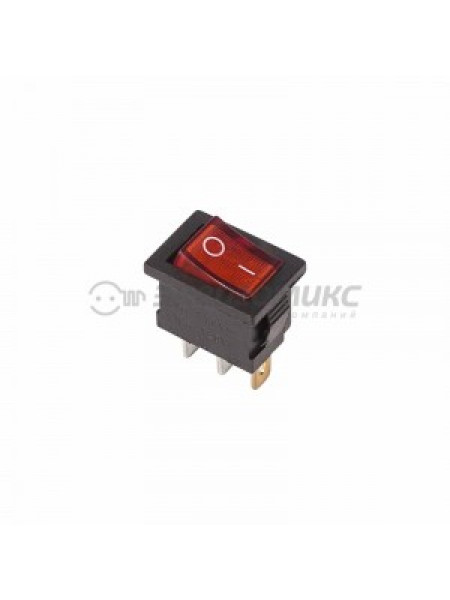 МИКРО ПРЯМОУГ.КРАСНЫЙ МИНИ 20*15мм 2-Х 6А 36-2150